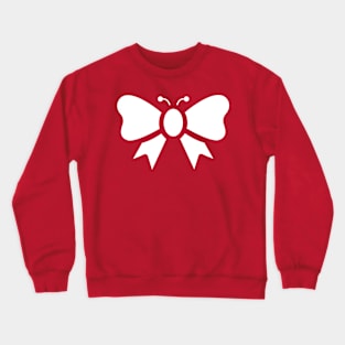 RIBBON BUTTERFLY (WHITE) Crewneck Sweatshirt